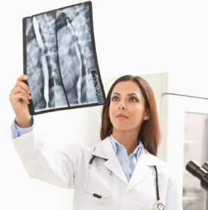 Radiology patient receiving care