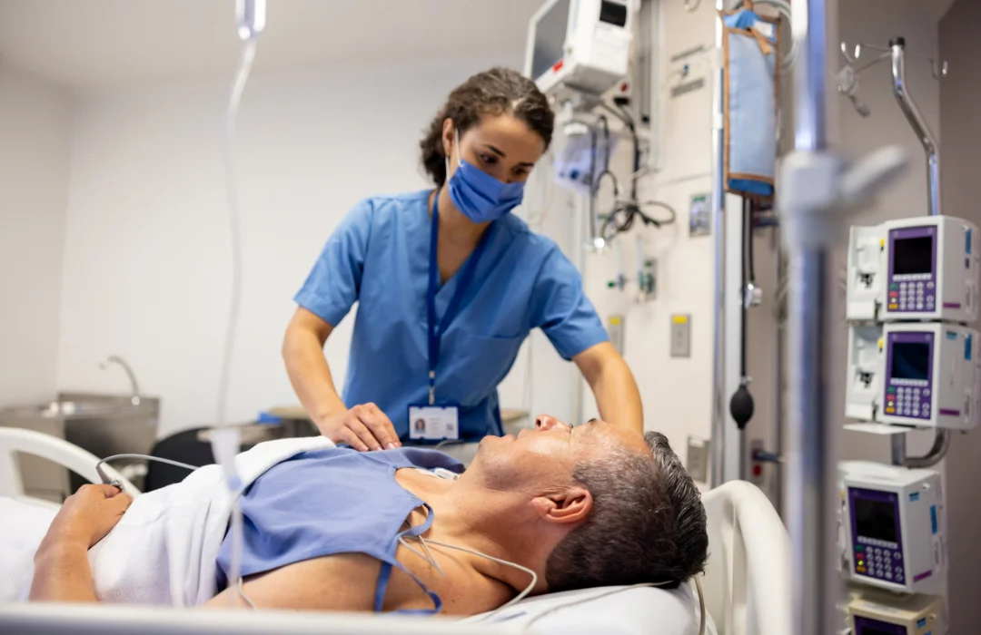 Medical Professional Caring for Patient